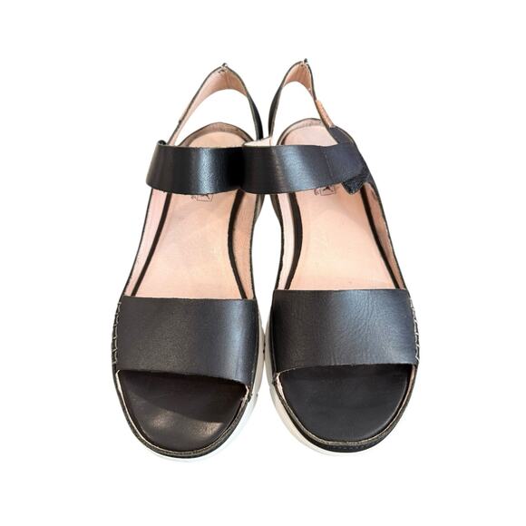 Pikolinos Sandals Women SZ EU 39 US 8.5 Black Leather Strappy Comfort Shoe - Picture 3 of 12